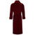 Donington Long Velvet Smoking Jacket back - Burgundy | Bown of London